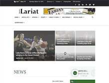 Tablet Screenshot of baylorlariat.com